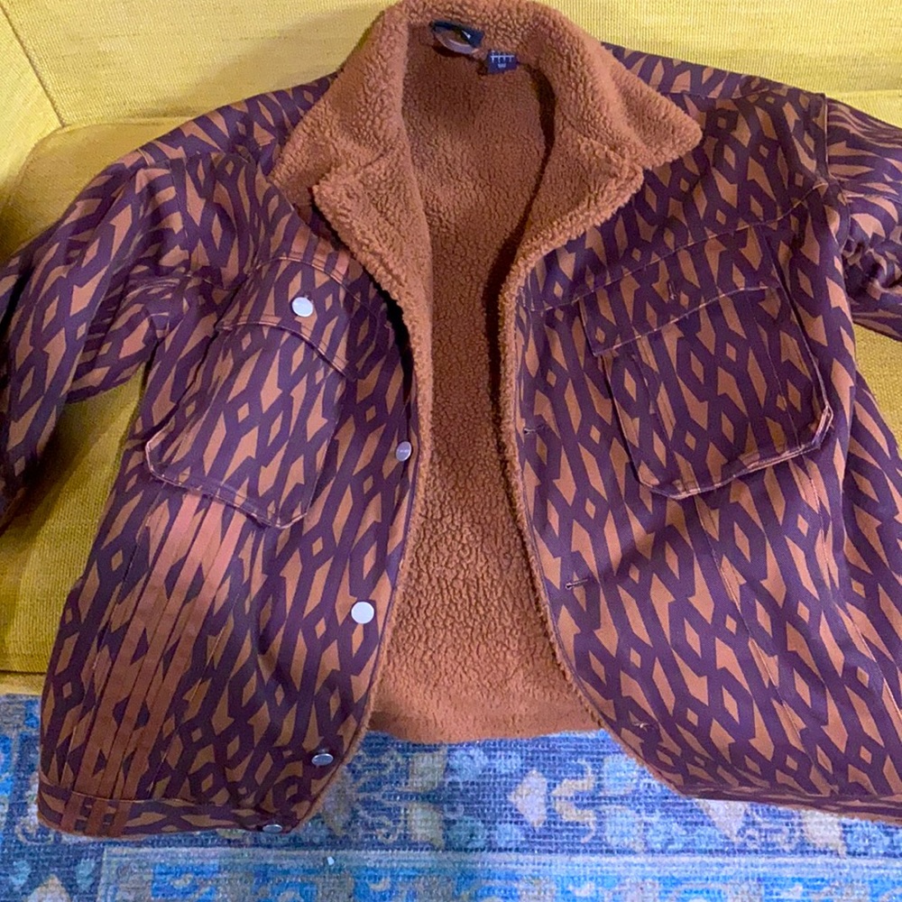 IVY PARK BROWN MONOGRAM DENIM JACKET